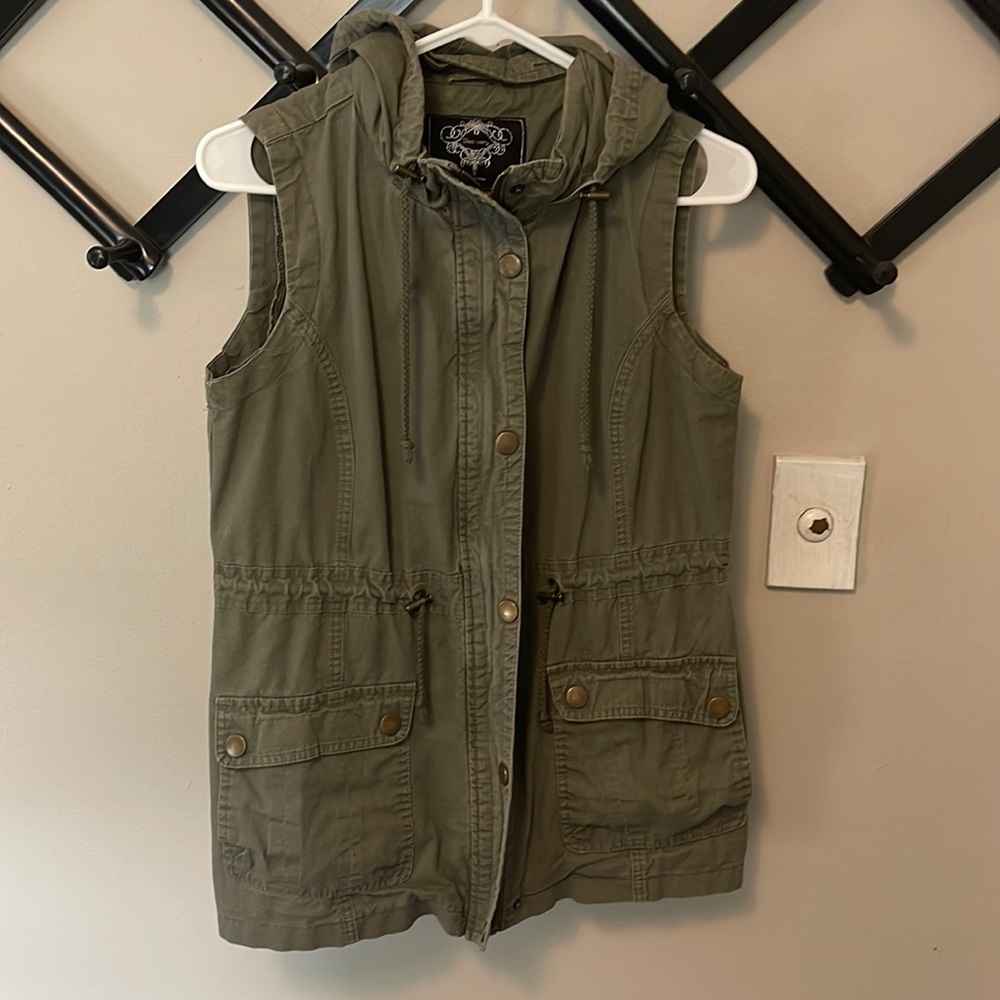 Olive Green canvas vest